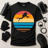 Retro Scuba Diving Performance Shirt