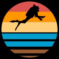 Retro Scuba Diving Performance Shirt