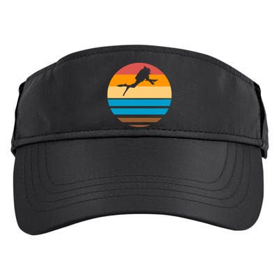Retro Scuba Diving Adult Drive Performance Visor