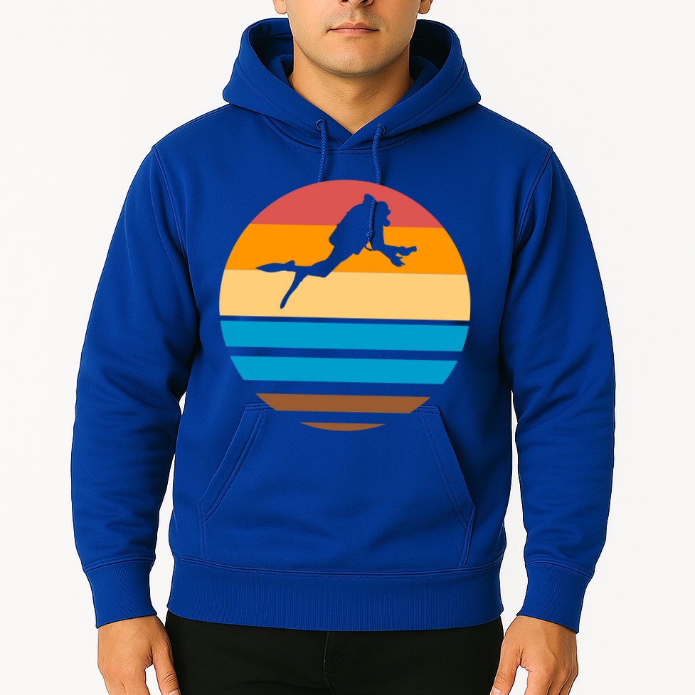 Retro Scuba Diving Hoodie