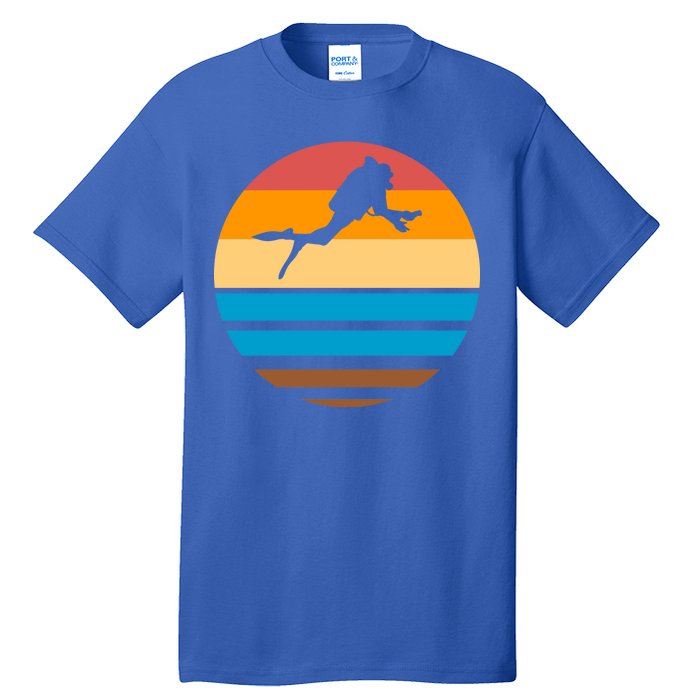 Retro Scuba Diving Tall T-Shirt