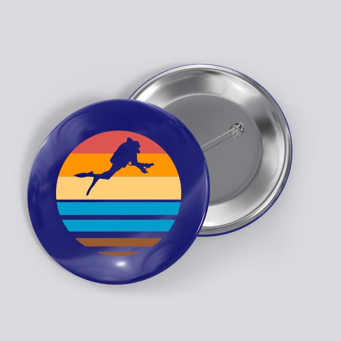 Retro Scuba Diving Button