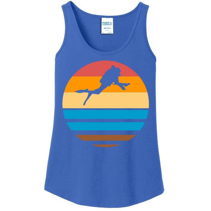 Retro Scuba Diving Ladies Essential Tank