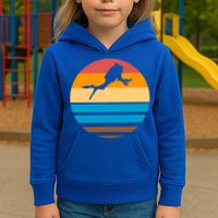 Retro Scuba Diving Kids Hoodie