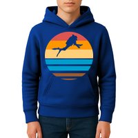 Retro Scuba Diving Kids Hoodie
