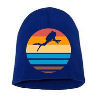 Retro Scuba Diving Short Acrylic Beanie