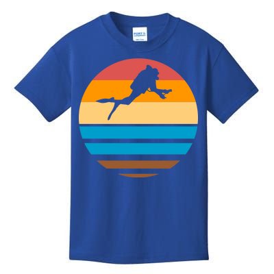 Retro Scuba Diving Kids T-Shirt