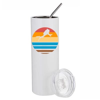 Retro Scuba Diving Stainless Steel Tumbler