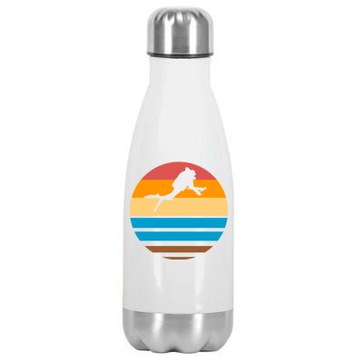 Retro Scuba Diving Stainless Steel Insulated Water Bottle