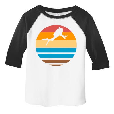 Retro Scuba Diving Toddler Fine Jersey T-Shirt