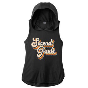 Retro Second Grade Logo Ladies PosiCharge Tri-Blend Wicking Draft Hoodie Tank