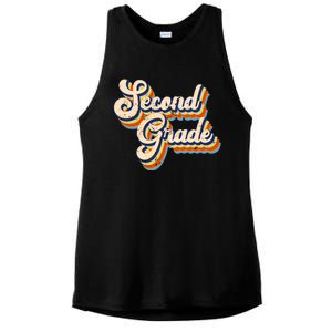 Retro Second Grade Logo Ladies PosiCharge Tri-Blend Wicking Tank