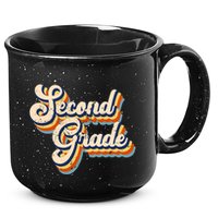 Retro Second Grade Logo 15oz Campfire Ceramic Mug