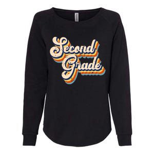 Retro Second Grade Logo Womens California Wash Sweatshirt