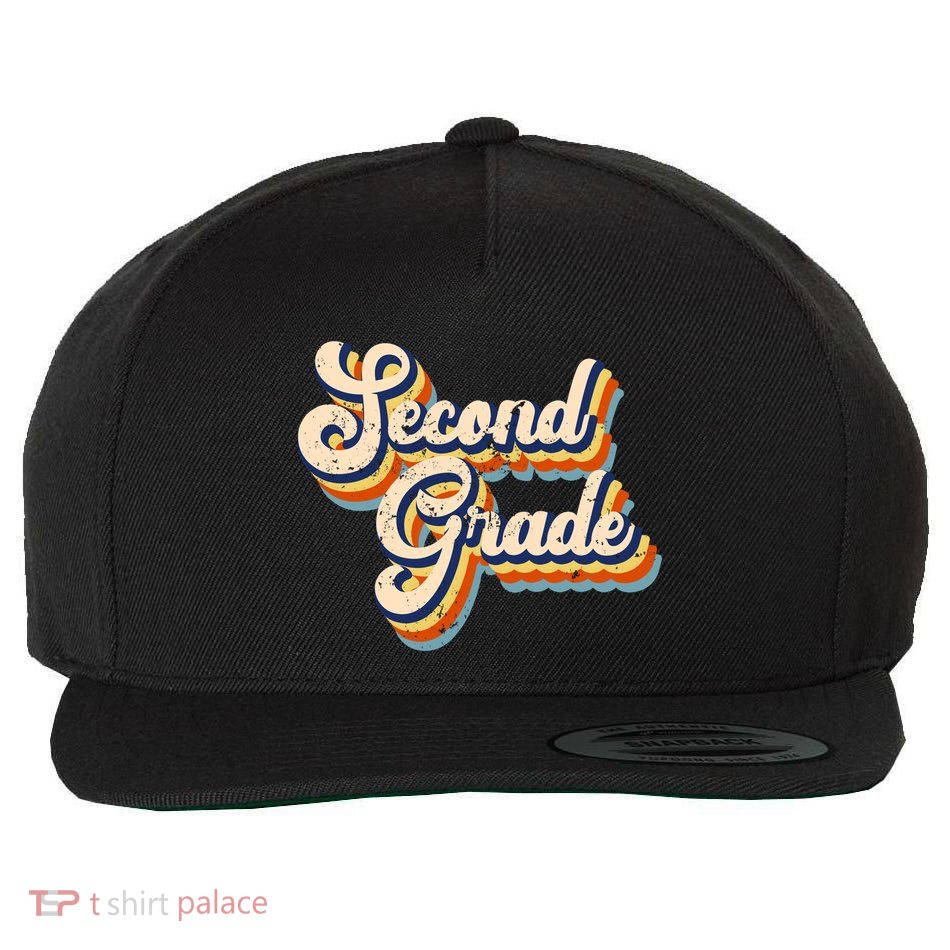 Retro Second Grade Logo Wool Snapback Cap