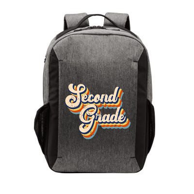 Retro Second Grade Logo Vector Backpack