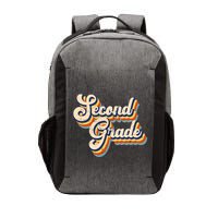 Retro Second Grade Logo Vector Backpack