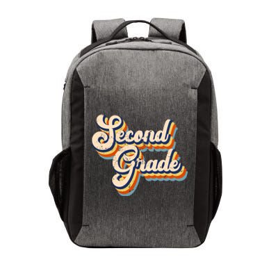 Retro Second Grade Logo Vector Backpack