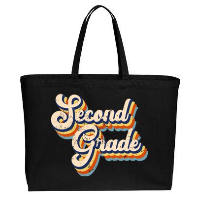 Retro Second Grade Logo Cotton Canvas Jumbo Tote