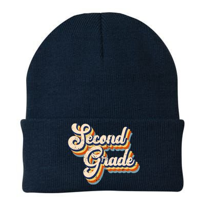 Retro Second Grade Logo Knit Cap Winter Beanie