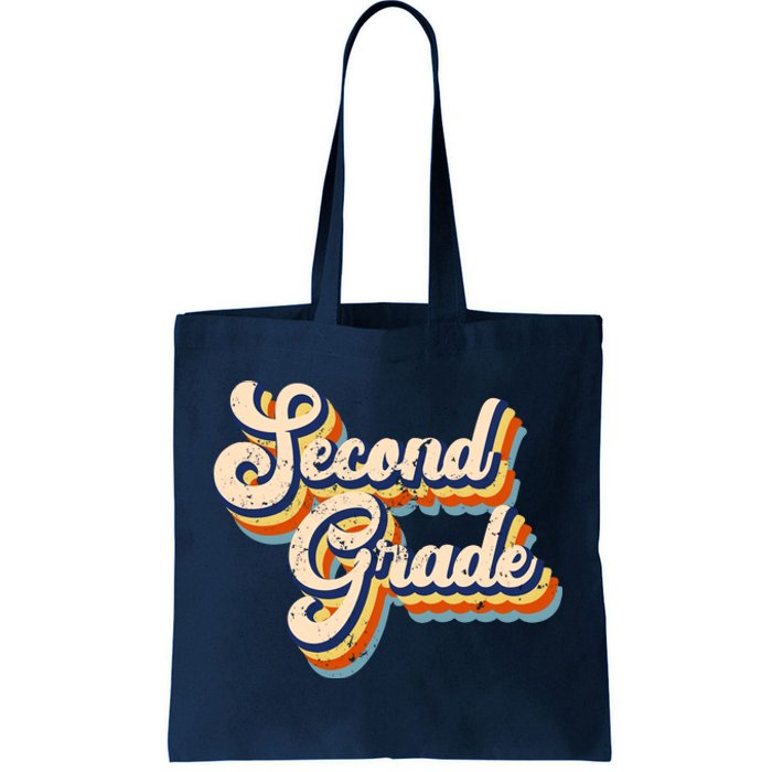 Retro Second Grade Logo Tote Bag