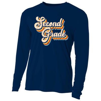 Retro Second Grade Logo Cooling Performance Long Sleeve Crew