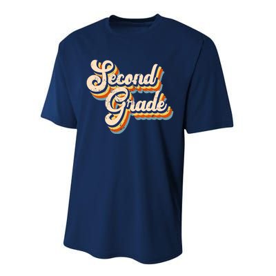 Retro Second Grade Logo Performance Sprint T-Shirt