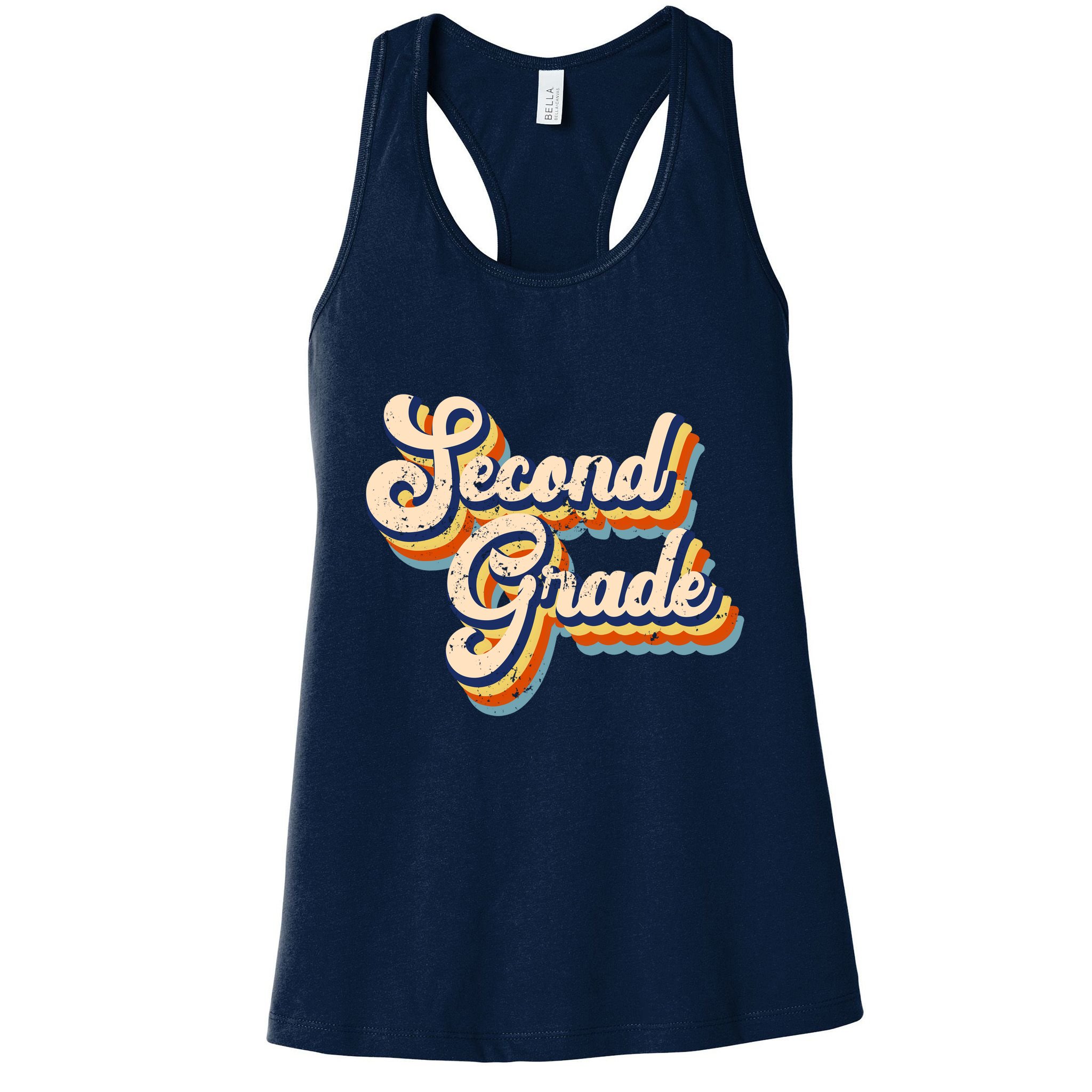 Retro Second Grade Logo Womens Tank Top