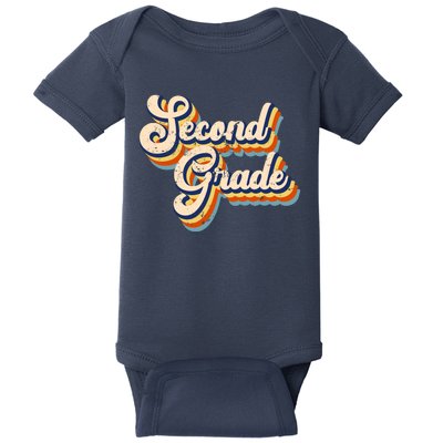 Retro Second Grade Logo Baby Bodysuit