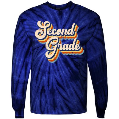 Retro Second Grade Logo Tie-Dye Long Sleeve Shirt