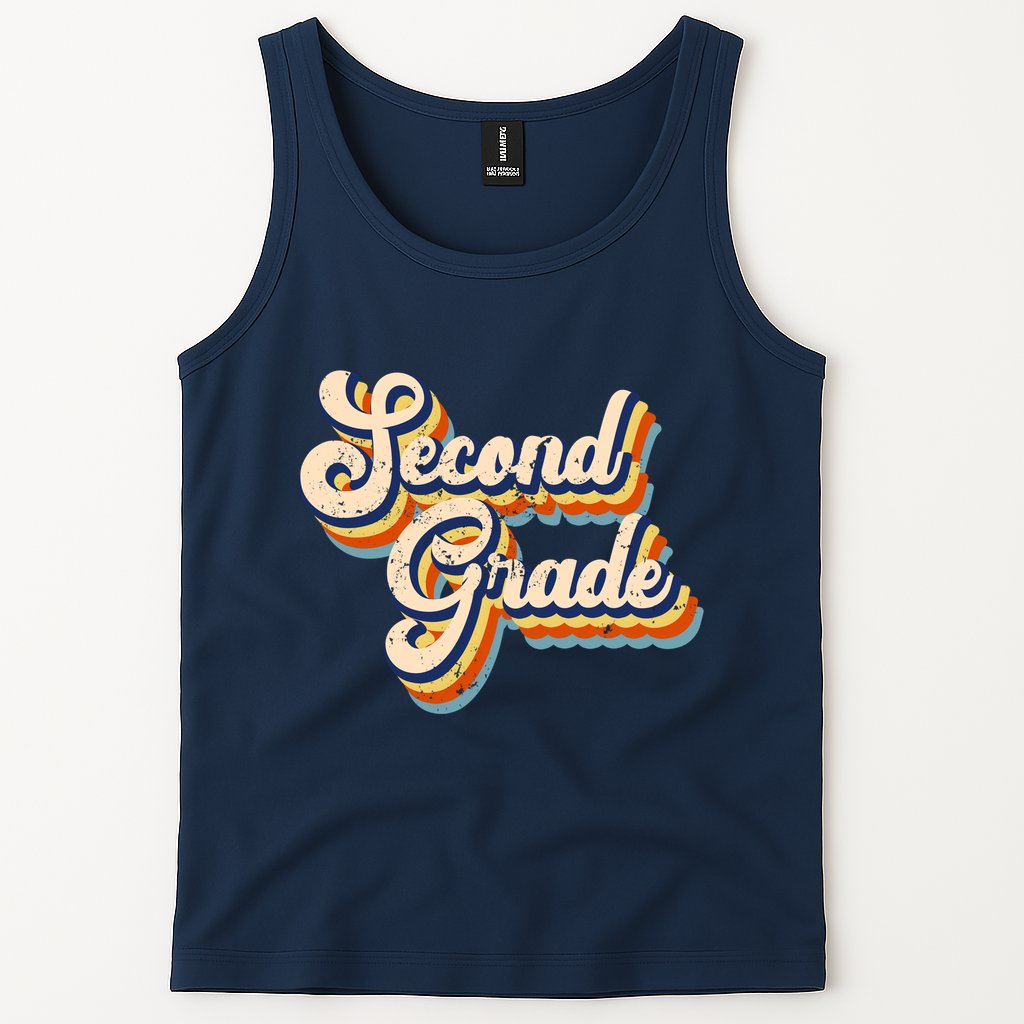 Retro Second Grade Logo Tank Top