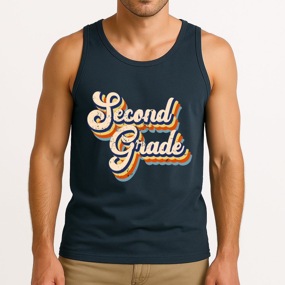 Retro Second Grade Logo Tank Top