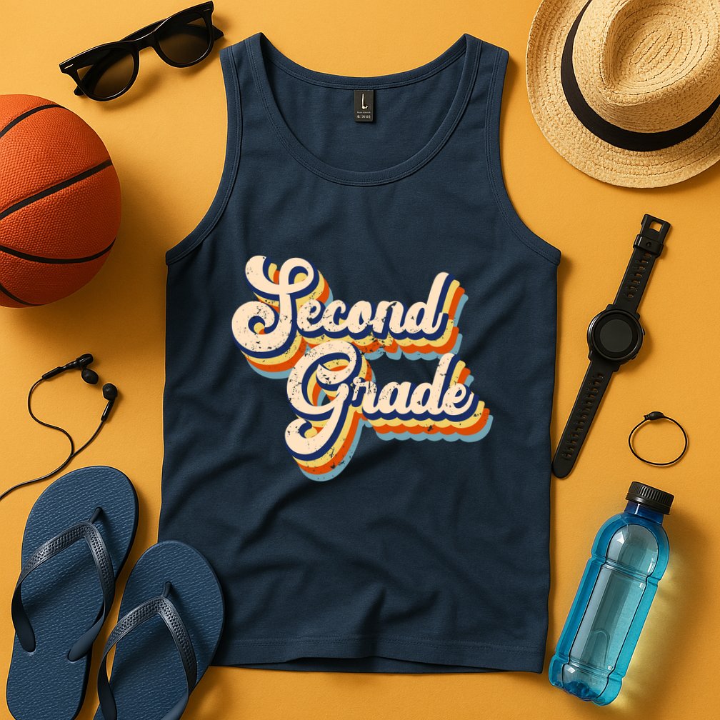Retro Second Grade Logo Tank Top