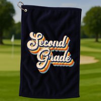 Retro Second Grade Logo Golf Towel