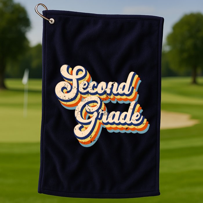 Retro Second Grade Logo Golf Towel
