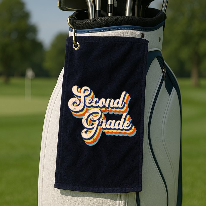Retro Second Grade Logo Golf Towel