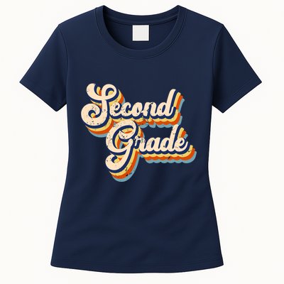 Retro Second Grade Logo Womens T-Shirt