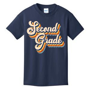 Retro Second Grade Logo Kids T-Shirt