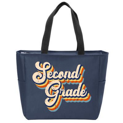 Retro Second Grade Logo Zip Tote Bag