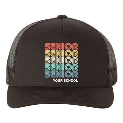 Retro Seniors Graduation Custom School Name Yupoong Adult 5-Panel Trucker Hat