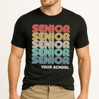 Retro Seniors Graduation Custom School Name Performance Shirt