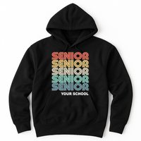 Retro Seniors Graduation Custom School Name Hoodie