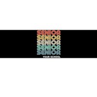 Retro Seniors Graduation Custom School Name Bumper Sticker