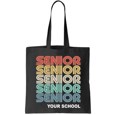 Retro Seniors Graduation Custom School Name Bag