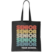 Retro Seniors Graduation Custom School Name Bag