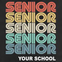 Retro Seniors Graduation Custom School Name Trucker Hat