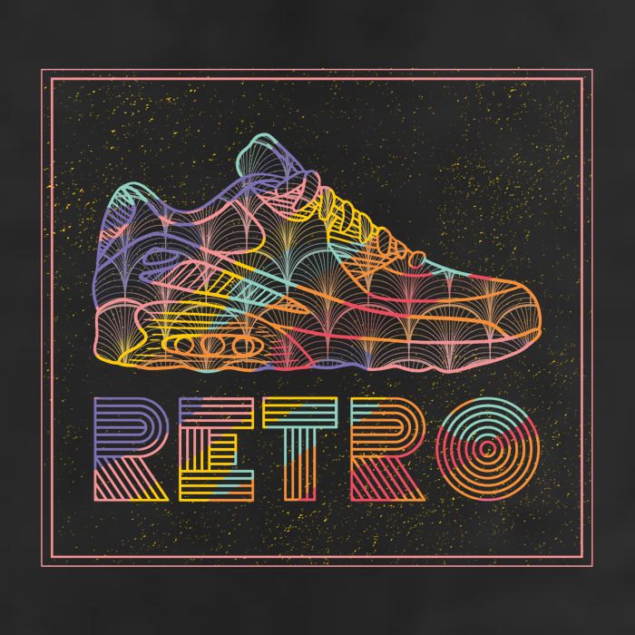 Retro Shoe Cool Comfort Performance Bucket Hat