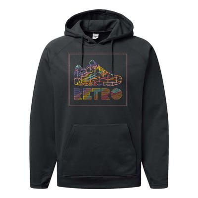 Retro Shoe Performance Fleece Hoodie