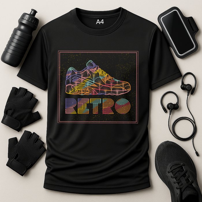 Retro Shoe Performance Shirt