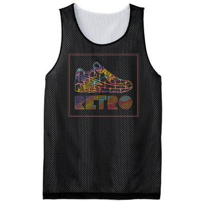 Retro Shoe Mesh Reversible Basketball Jersey Tank